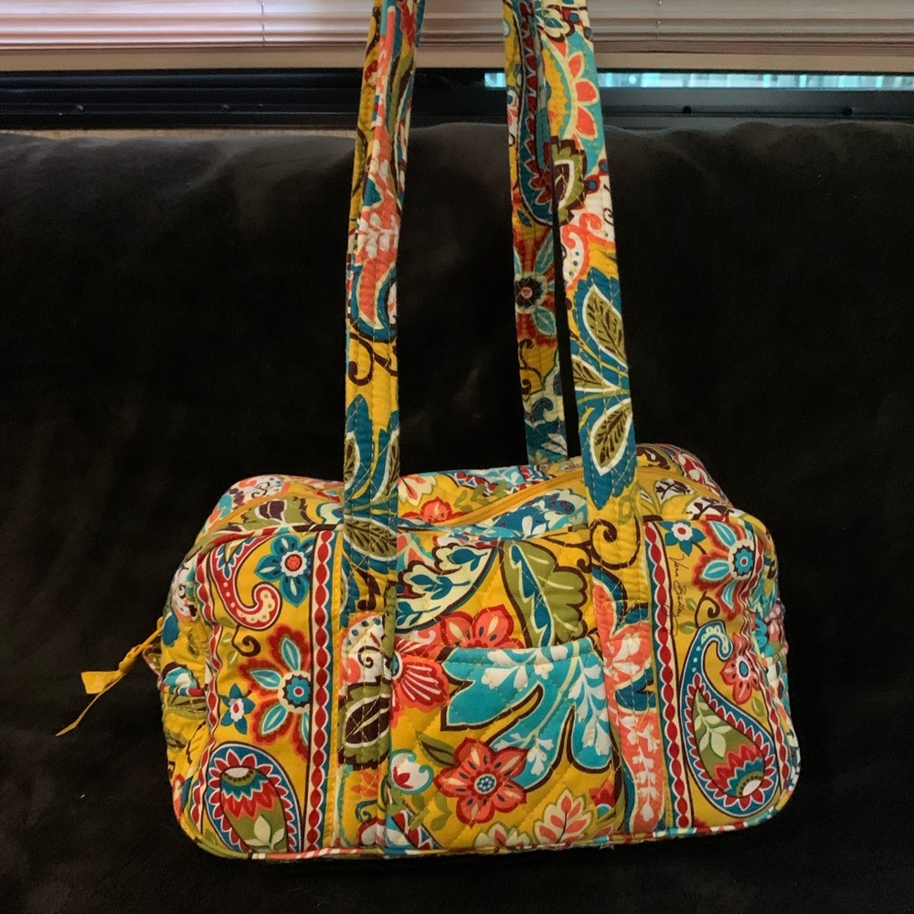 Vera Bradley "Provencal" Yellow Floral Handbag NWT